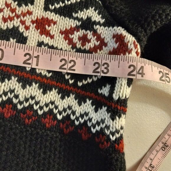 Izod Quarter Zip Men's XL Snowflake Pattern Long Sleeve Sweater - Picture 5 of 8